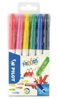 Fixy Pilot Frixion Colors, sada, 6 barev, 0,39-0,7 mm, vymazatelný (1)