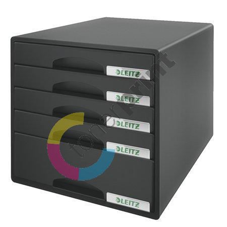 Zásuvkový box Leitz Plus, černý, 5 zásuvek 1