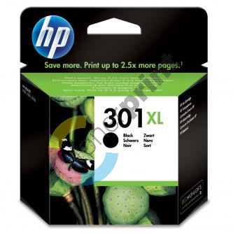 HP originální ink CH563EE, HP 301XL, black, blistr, 430str., HP HP Deskjet 1000, 1050, 205