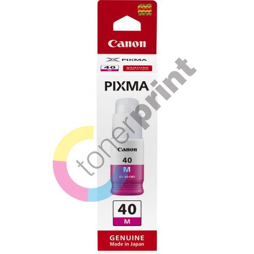 Inkoustová cartridge Canon GI-40 M, Pixma G5040, magenta, 3401C001, originál 1