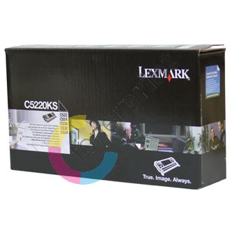 Toner Lexmark 00C5220KS, C522 C534DN černá originál 1