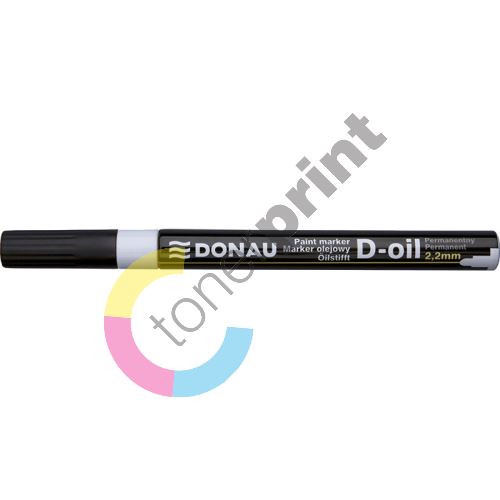 Donau D-oil lakový popisovač, 2,2 mm, bílý 1