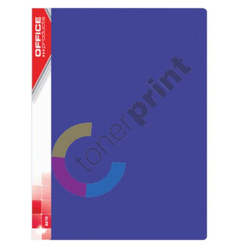 Katalogová kniha Office A4, PP, 10 kapes, modrá 1