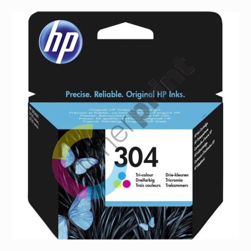 Cartridge HP N9K05AE, color, No.304, originál 1