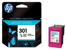 Inkoustová cartridge HP 301 (CH562EE), tříbarevná, 150 stran, originál