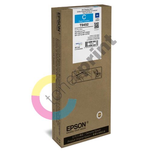 Cartridge Epson C13T945240, cyan, XL, originál 1