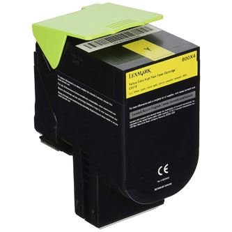 Toner Lexmark 80C0X40, CX510de, CX510dhe, CX510dthe, yellow, originál