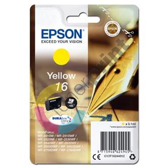 Inkoustová cartridge Epson C13T16244012, WF-2540WF, WF-2520NF, yellow, 16, originál