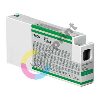 Inkoustová cartridge Epson C13T636B00, Stylus Pro 7900/9900, green, originál