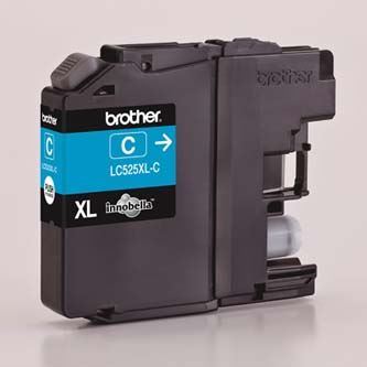 Inkoustová cartridge Brother LC-525XLC, Cyan, 1300 stran, originál