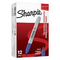 Sharpie, popisovač Fine, modrý, 12ks, 0.9mm, permanentní (5)