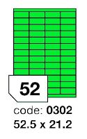 Samolepící etikety Rayfilm Office 52,5x21,2 mm 300 archů, matně zelená, R0120.0302D