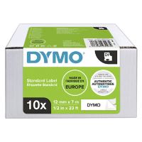 Páska Dymo D1 12 mm x 7m, černý tisk/bílý podklad, 2093097, 10ks (2)