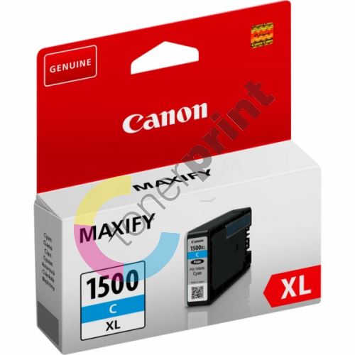Cartridge Canon PGI-1500XL, cyan, 9193B004, originál 1