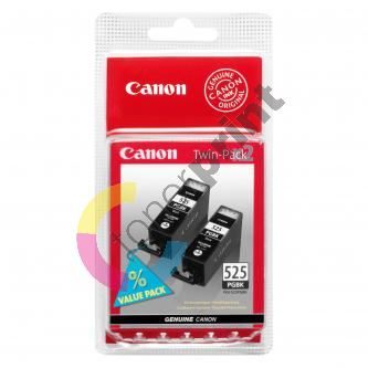 Inkoustová cartridge Canon PGI-525BK, Pixma MG5150, MG5250, Twin Pack, originál
