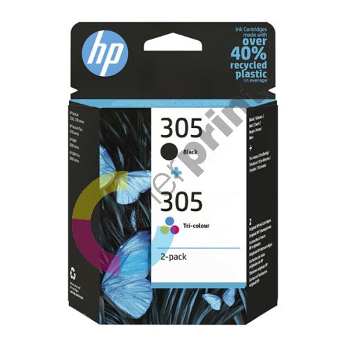 Inkoustová cartridge HP 6ZD17AE, DeskJet 2300, 2710, 2720, 305 2-pack, originál 1