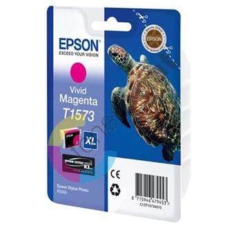 Inkoustová cartridge Epson C13T15734010, Stylus Photo R3000, vivid magenta, originál