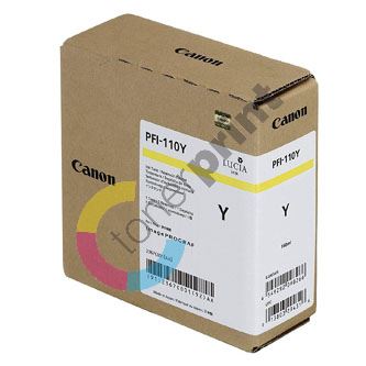 Inkoustová cartridge Canon PFI110Y, imagePROGRAF TX-2000, yellow, 2367C001, originál