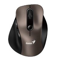 Bezdrátová ergonomická optická myš Genius Ergo 9000S, Bluetooth + USB, 2400 DPI, Champagne