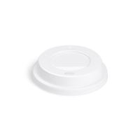 Víčko vypouklé bílé pro průměr 73 mm - 100 ks