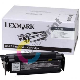 Toner Lexmark X422, černá, 0012A4710, return, originál