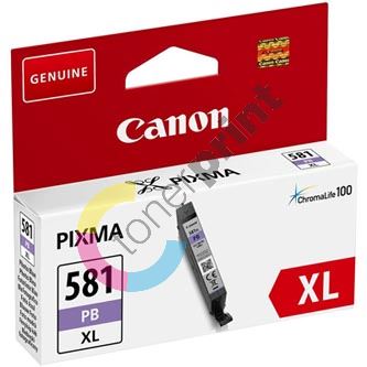 Inkoustová cartridge Canon CLI-581PB XL, Pixma TS8151, 2053C001, photo blue, originál