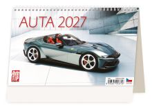 Stolní kalendář 2027 – Auta týdenní kalendář