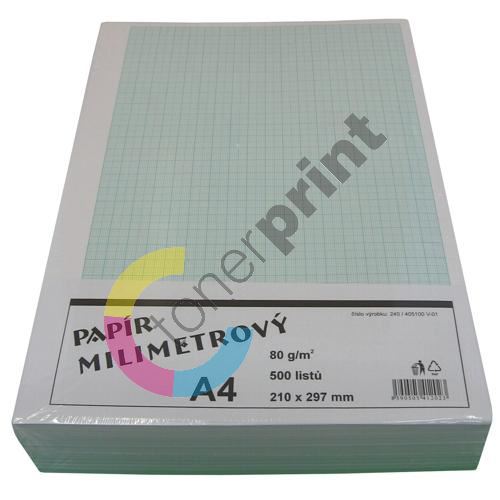 Milimetrový papír A4 500 listů 1