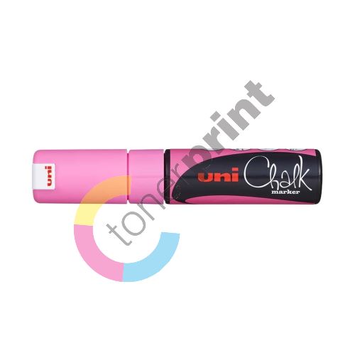 Uni Chalk Marker křídový popisovač PWE-8K, 8 mm, fluo-růžový 1