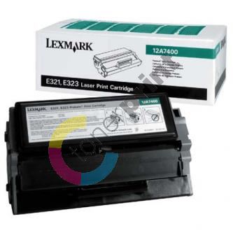 Toner Lexmark E321, E323, černá, 12A7400, return,originál