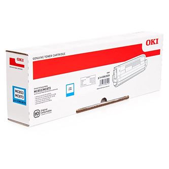 Toner OKI 45862839, MC853, MC873, cyan, originál