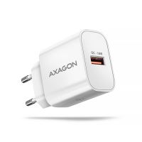 AXAGON ACU-QC18W síťová nabíječka 18 W, USB-A, QC 3.0, AFC, FCP, bílá