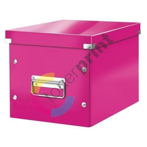 Krabice Click & Store, růžová, střední, LEITZ 1
