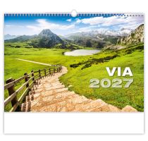 Nástěnný kalendář - Via 2027 (kalendář s cestováním na zeď)
