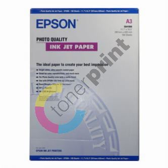 Epson Photo Quality InkJet Paper, foto papír, bílý, A3, 297x420mm, 105 g/m2, 720dpi, 1