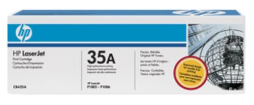 HP originální toner 35A (CB435A) Black pro LaserJet P1005, P1006 | 1 500 stran