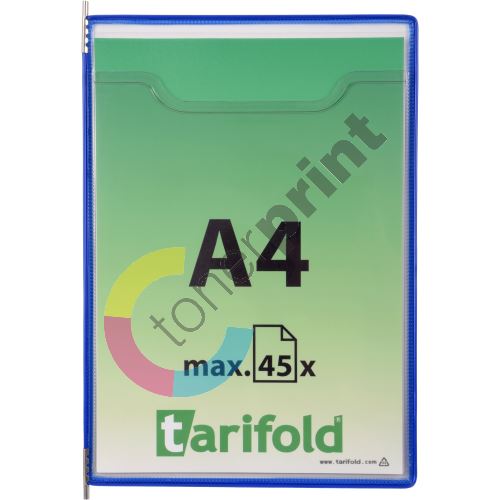Tarifold Fold´up rámeček na velkoobjemové dokumenty, A4, otevřený shora, modrý, 5 ks 1