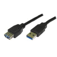 Kabel USB (3.0), USB A  M- USB A F, 1.8m, černý