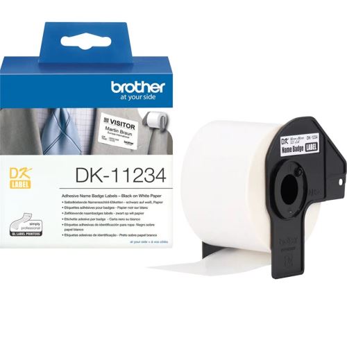 Papírové štítky Brother 60mm x 86mm, bílá, 260 ks, DK11234, pro tiskárny řady QL
