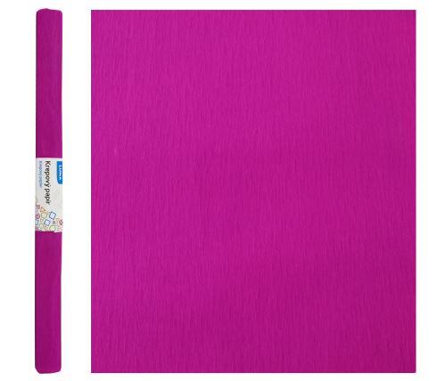 Krepový papír tmavě růžový 50 × 200 cm pro kreativní tvoření