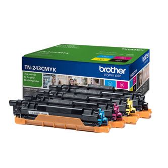 Brother originální sada tonerů TN-243CMYK pro DCP-L3500, MFC-L3730 | 4× 1 000 stran