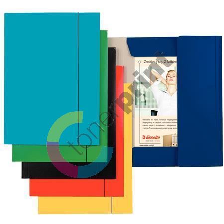 Desky s gumičkou Economy, 15 mm, karton, A4, modrá, Esselte 1