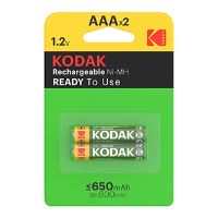 Kodak NiMH nabíjecí baterie AAA / HR03 650 mAh 1,2 V, 2 ks – KOD-REC002
