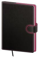 Týdenní diář A5 2027 – Flip antracit/magenta, magnetické zapínání