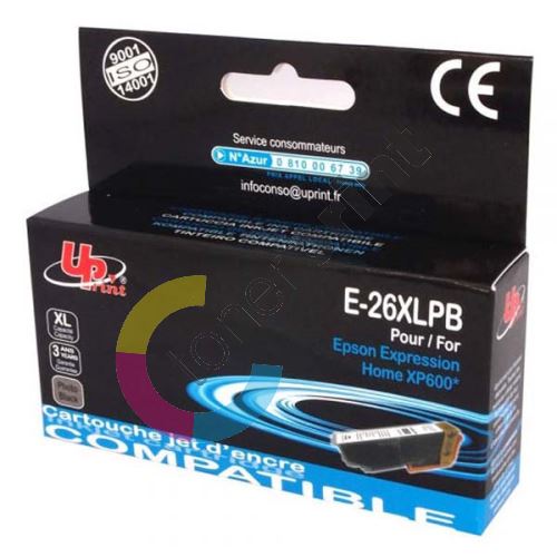 Cartridge Epson C13T26314010, photo black, 26XL, UPrint 1