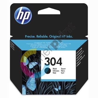 HP originální ink N9K06AE, HP 304, black, 120str., HP DeskJet 2620,2630,2632,2633,3720,373