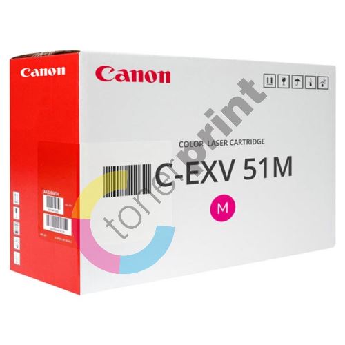 Toner Canon CEXV51M, magenta, 0483C002, originál 1