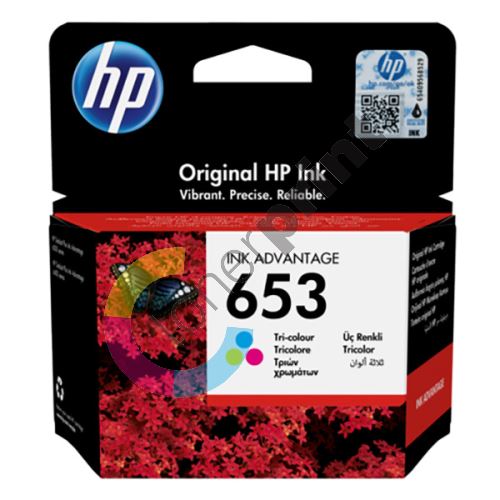 Cartridge HP 3YM74AE, color, No.653, originál 1