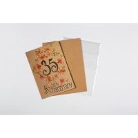 Přáníčko BeBechy – recyklovaný papír – 35 narozeniny