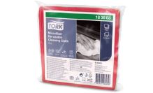Čisticí utěrka z mikrovlákna TORK pro opakované použití 30,5 × 30,5 cm červená, 6 ks, 1836